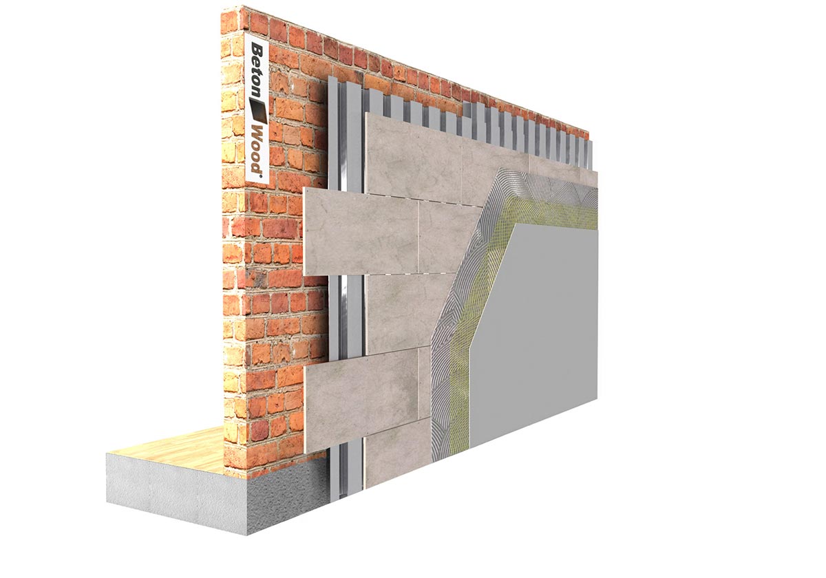 Cement bonded particle boards and metal sheet system